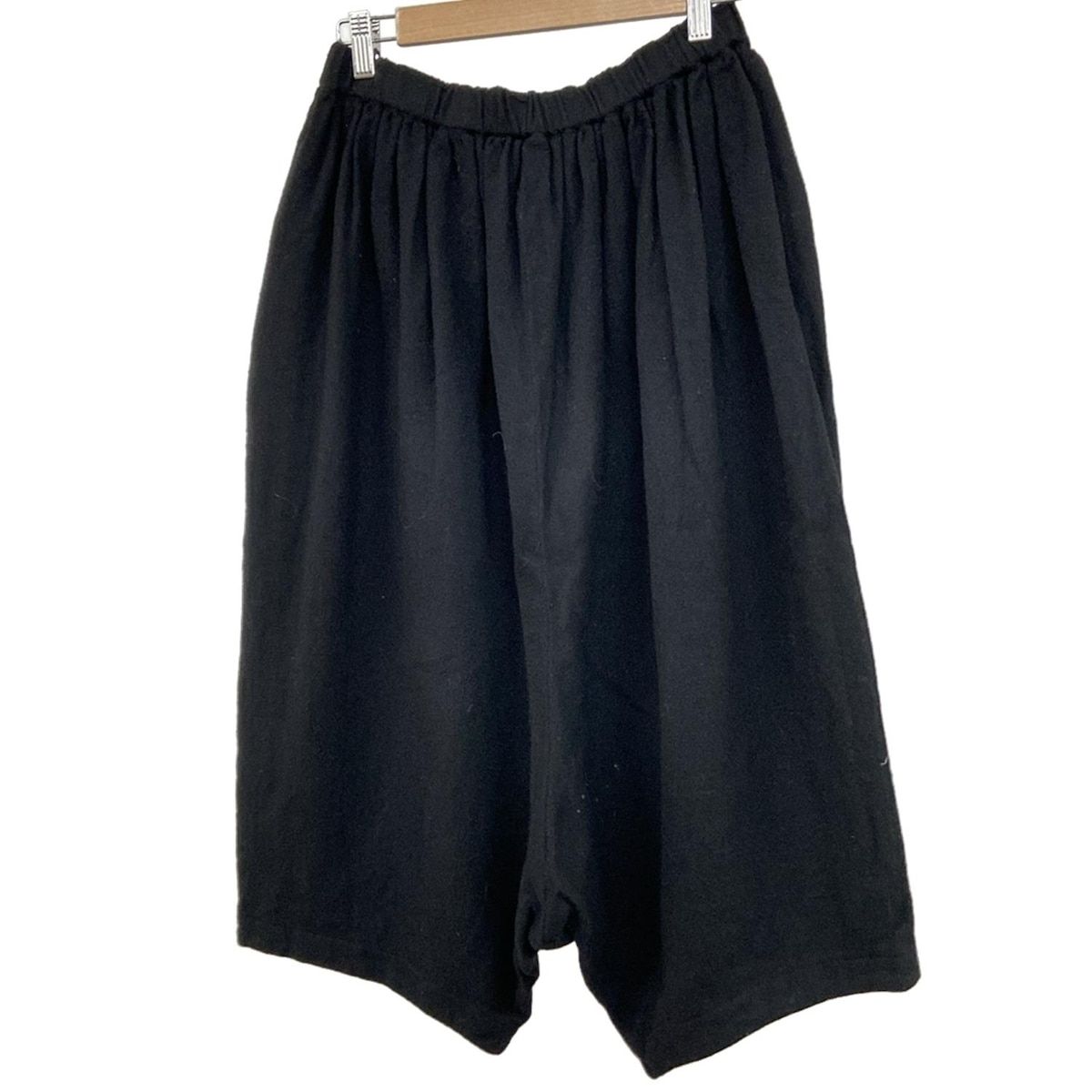 ブラックコムデギャルソン パンツ サイズM レディース AD 2013 黒 クロップド 半端丈 サルエル ウエストゴム ウール