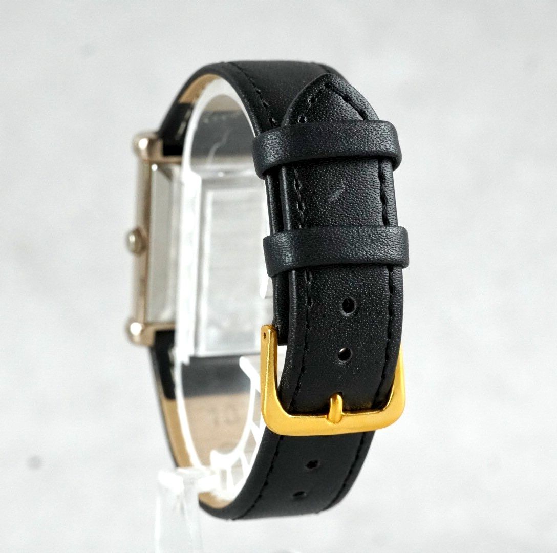 希少 Yves Saint Laurent イヴサンローラン YSL ロゴ ブラック文字盤