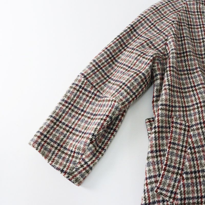 サンプル品 ロイスクレヨン Lois CRAYON プードルボア付け襟チェック