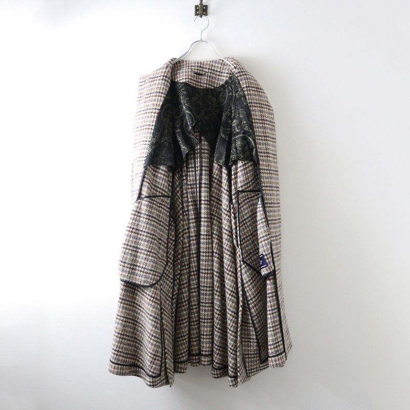 サンプル品 ロイスクレヨン Lois CRAYON プードルボア付け襟チェック