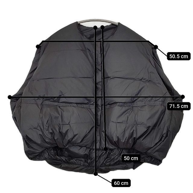 Heart Market 変形 ショート丈 ナイロン ダウンベスト ブラック