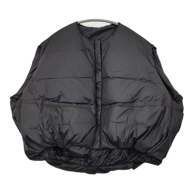 Heart Market 変形 ショート丈 ナイロン ダウンベスト ブラック