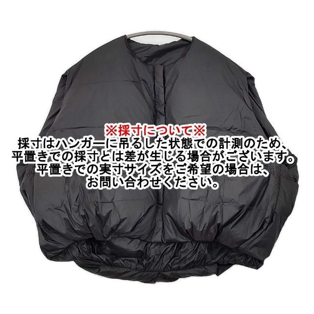 Heart Market 変形 ショート丈 ナイロン ダウンベスト ブラック