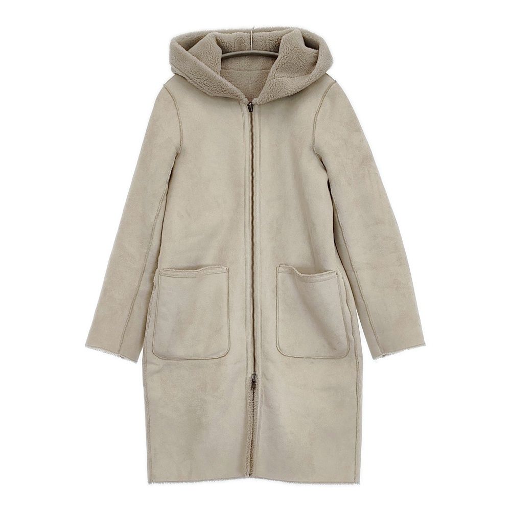 marble sud フェイクムートン マウンテンリバーシブルコート ボア コート グレージュ レディース マーブルシュッド 5 1115 A