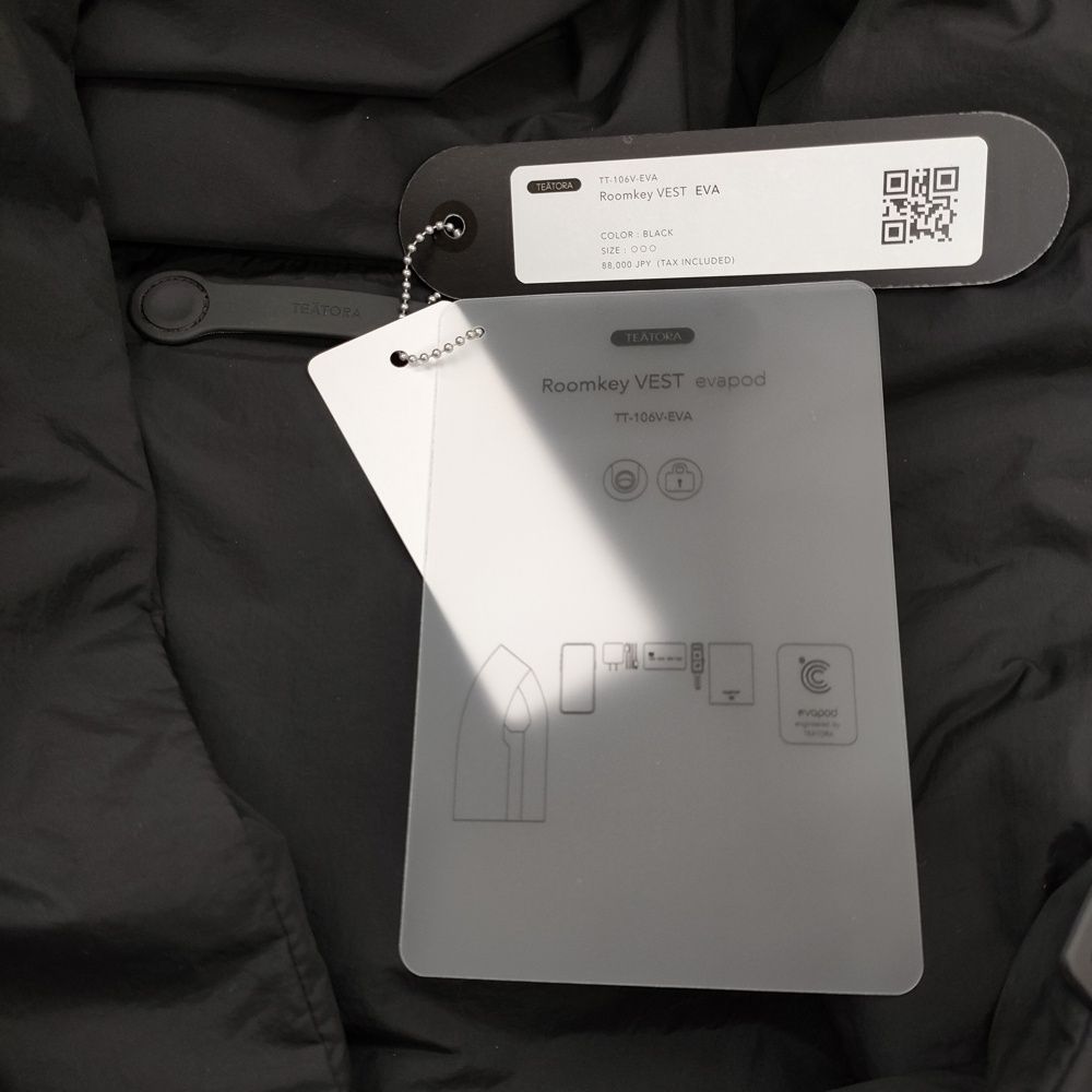 TEATORA ROOMKEY VEST EVA 定価88000円 サイズ2 tt-106 V-EVA ダウンベスト ブラック メンズ テアトラ 5-1115 T トレーナー スラックス