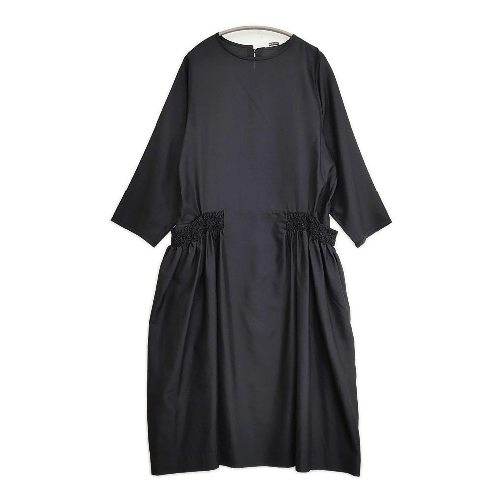 ARTS-SCIENCE DRESS 0213-L 5140-3154 サイズ1 ウールシルク ワンピース ブラック レディース アーツ-サイエンス 5-1115 M