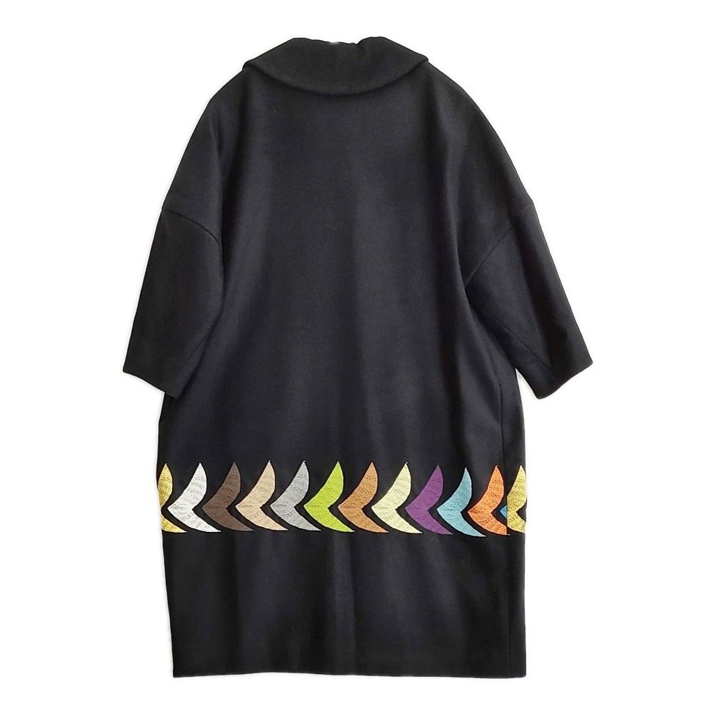 mina perhonen bird sa6443 サイズ36 ウールカシミヤ 刺繍 白金台限定