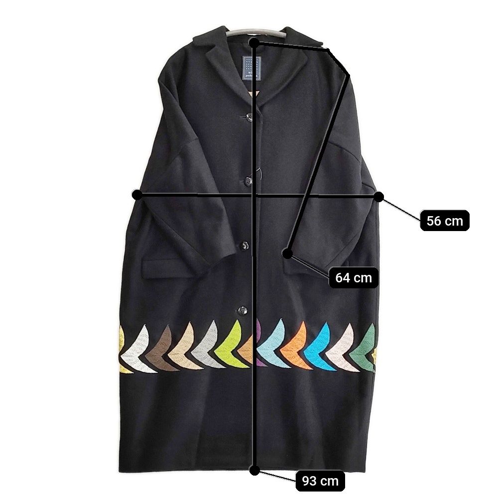 mina perhonen bird sa6443 サイズ36 ウールカシミヤ 刺繍 白金台限定