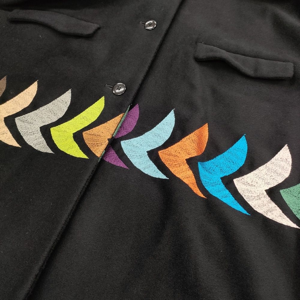 mina perhonen bird sa6443 サイズ36 ウールカシミヤ 刺繍 白金台限定