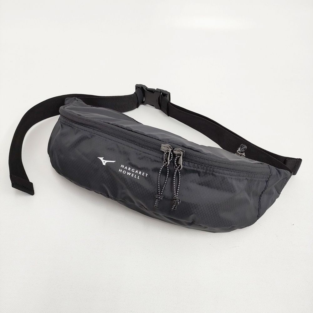HOWELL Mizuno NYLON RIPSTOP ボディバッグ 定価13200円 578 5135006 25 SS ブラック レディース マーガレットハウエル ミズノ 5 1115 G