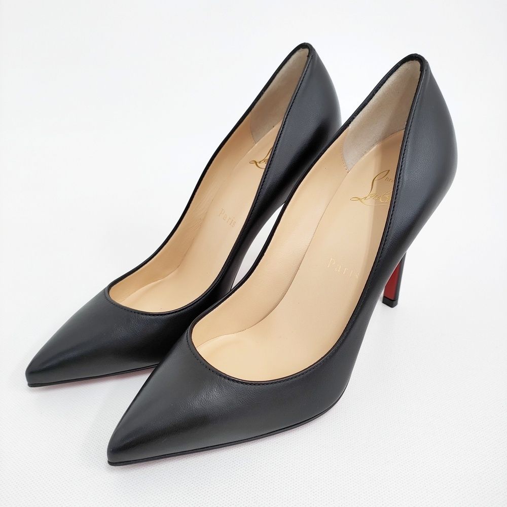Christian Louboutin PIGALLE 100 NAPPA SHINY BK 01 W 51 3160520 パンプス ブラック レディース クリスチャンルブタン 5-1115 G