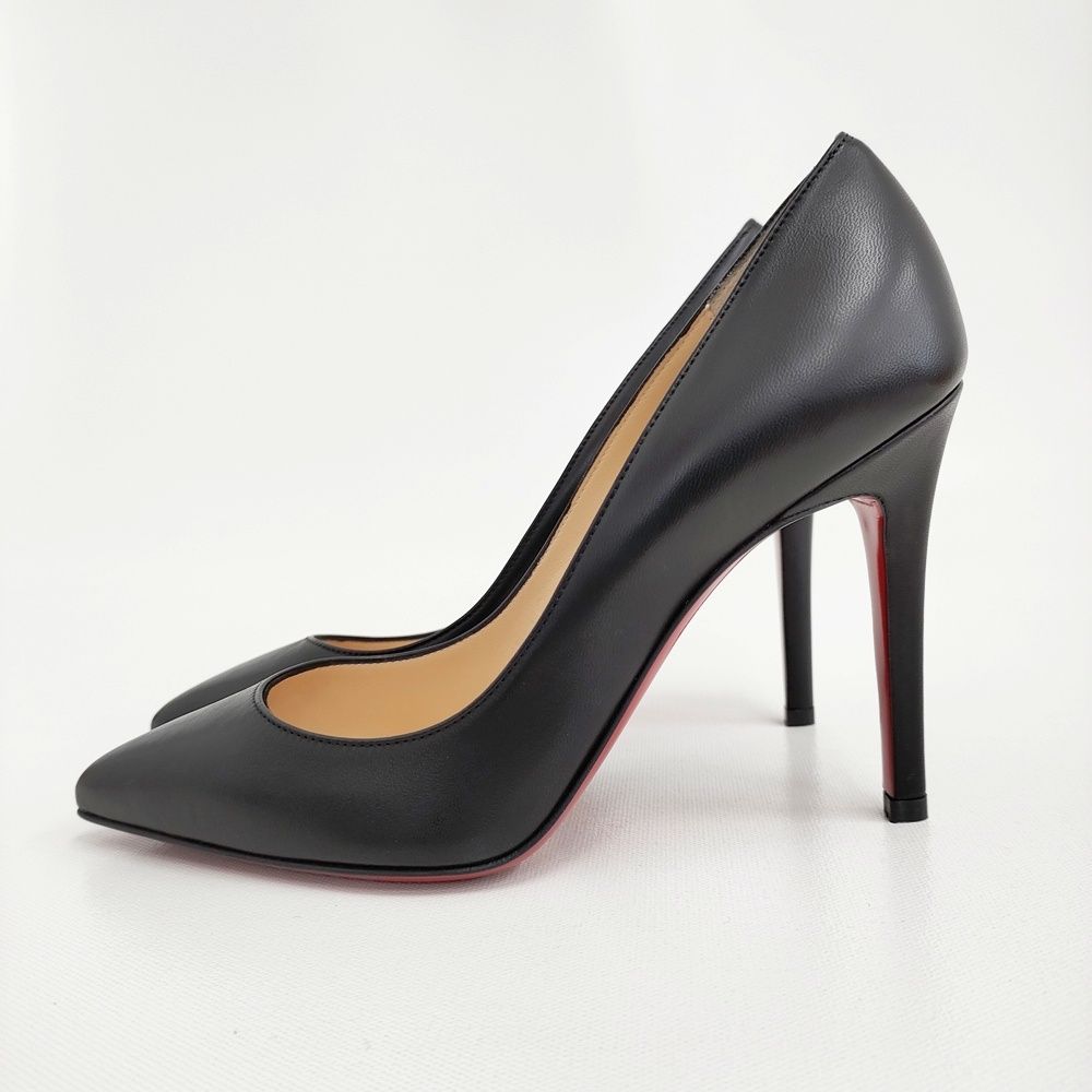 Christian Louboutin PIGALLE 100 NAPPA SHINY BK 01 W 51 3160520 パンプス ブラック レディース クリスチャンルブタン 5-1115 G