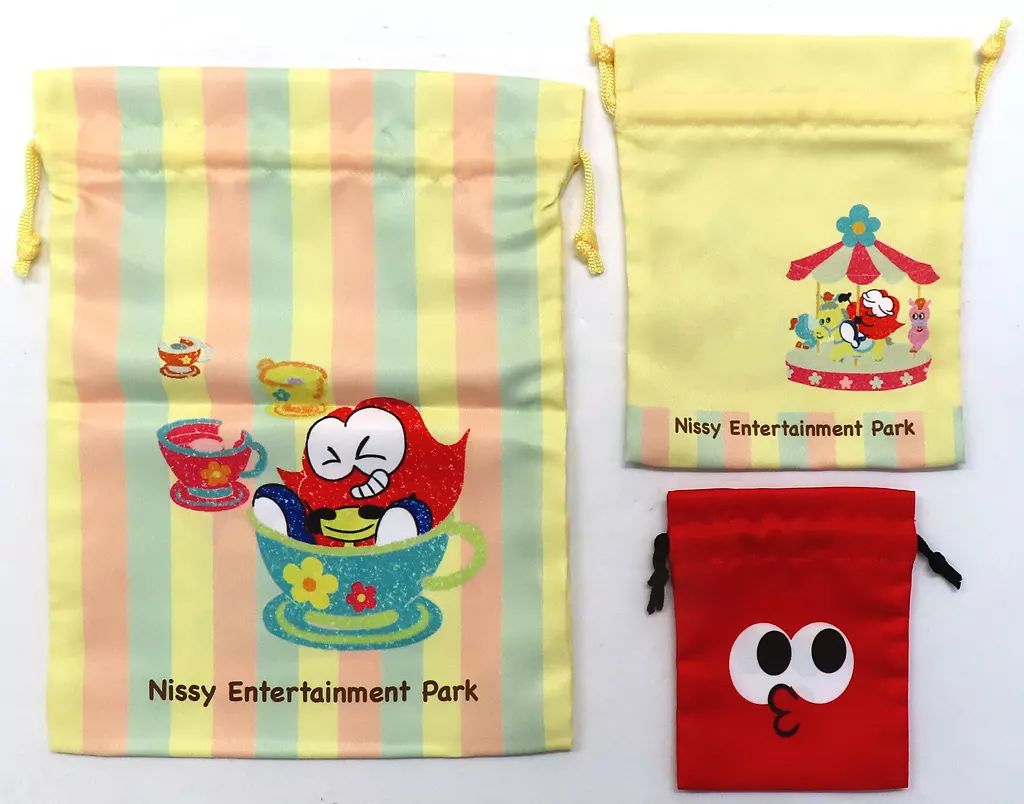 中古】バッグ Nissy(西島隆弘) Lippy 巾着3枚セット Nissy