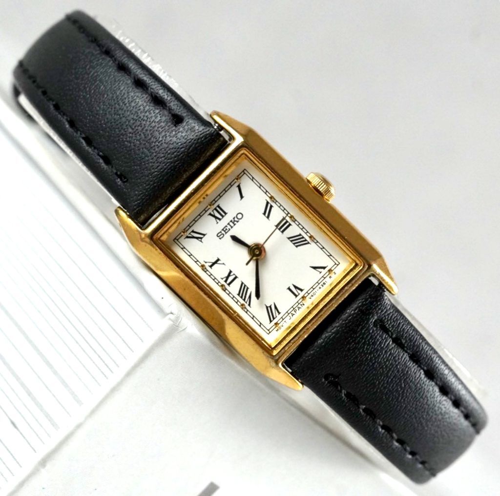 新品電池交換済】 SEIKO セイコー V401-5670 レディース 腕時計