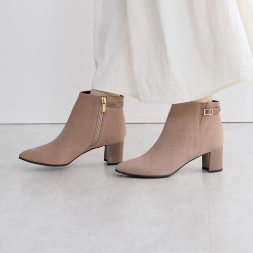 cmヒールベルトデザインブーツ 643402ベージュ240