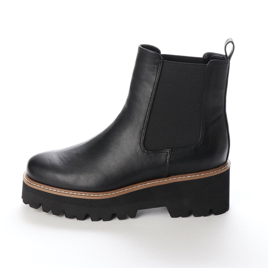 厚底トラックソールサイドゴアブーツ