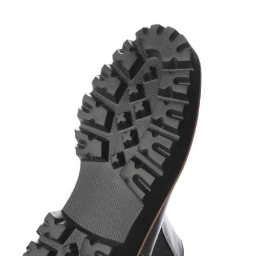 ファッションブーツ 厚底トラックソールサイドゴアブーツ