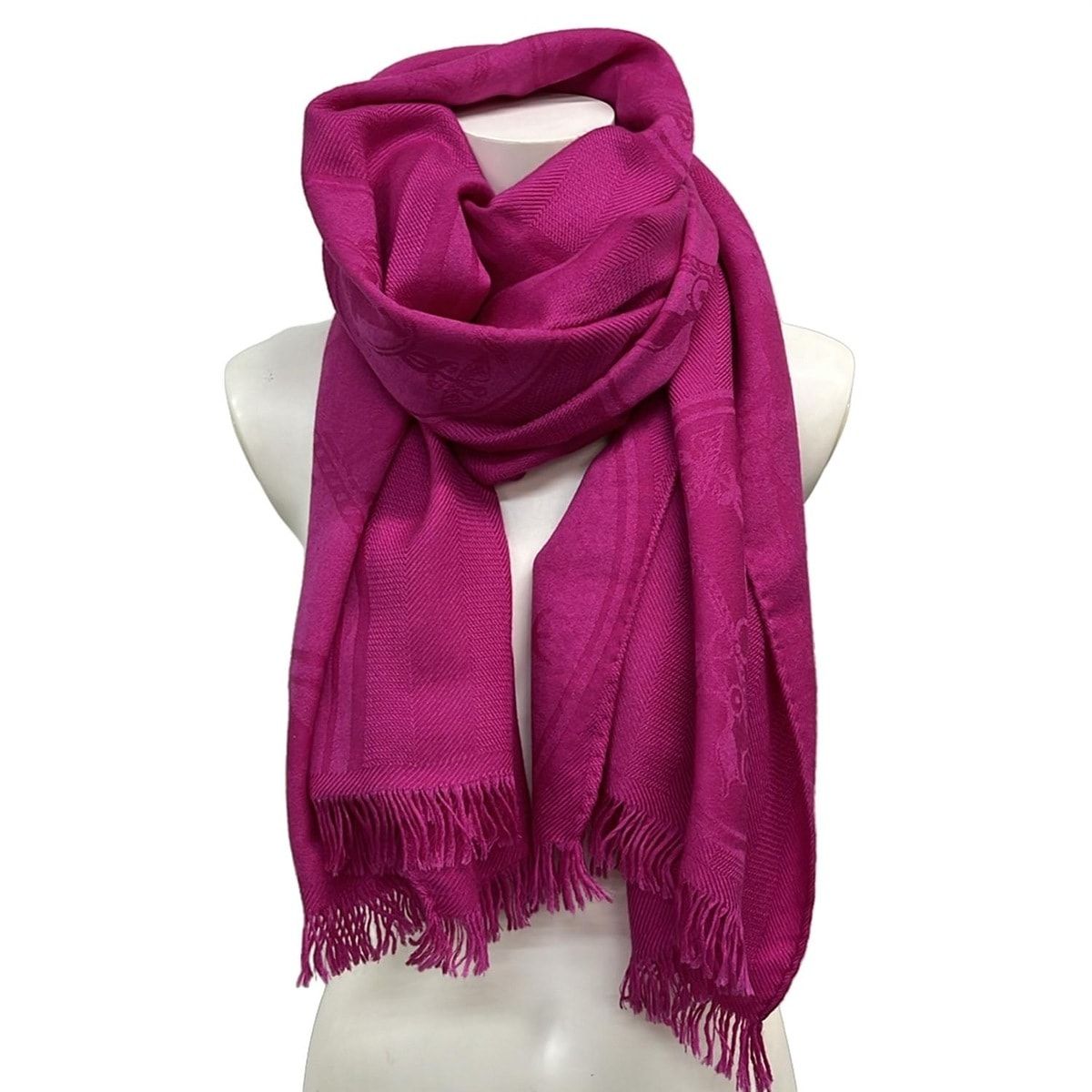 HERMES(エルメス) ストール(ショール)美品 ニュー・リブリス ピンク