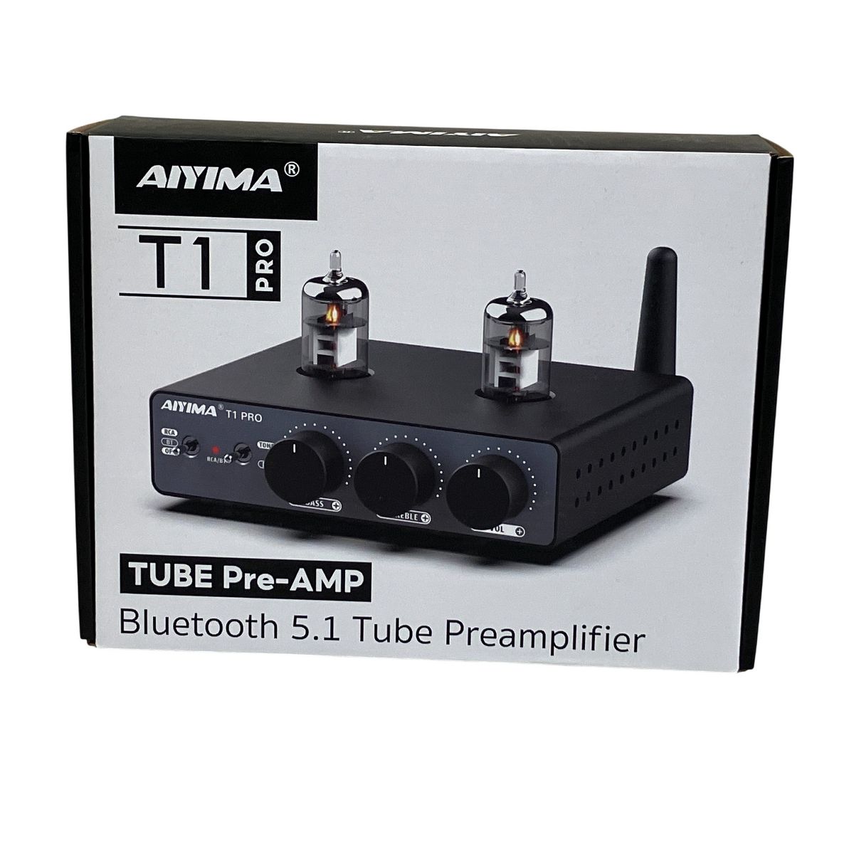 AIYIMA TUBE Pre-AMP T1 PRO 真空管プリアンプ Bluetooth 5.1 Tube