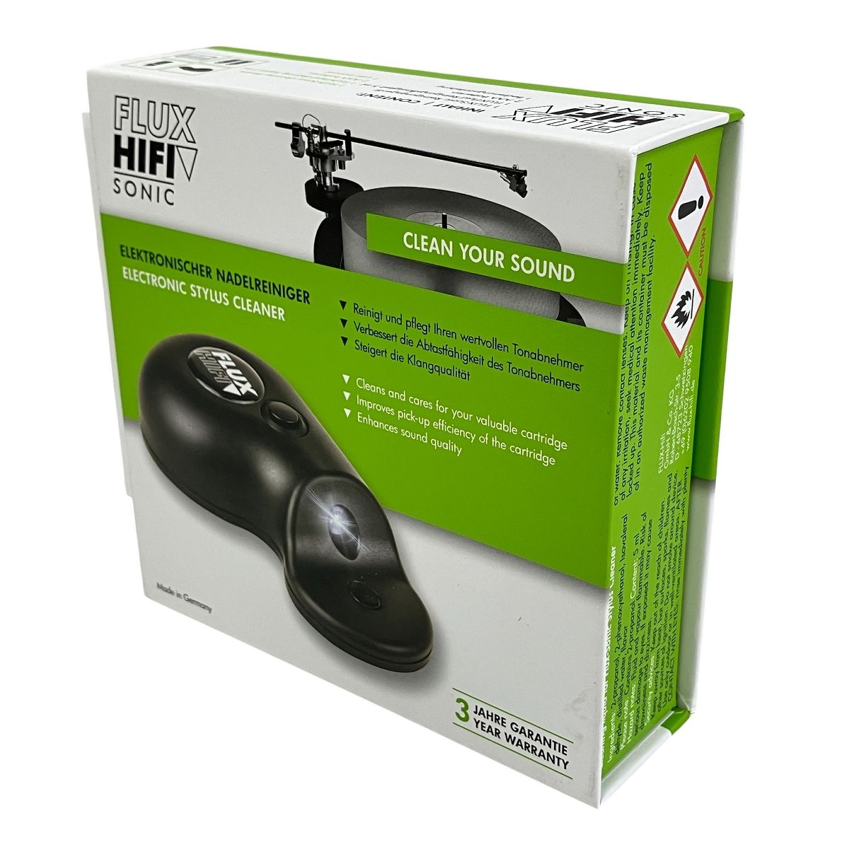 電動スタイラス レコード針 クリーナー FLUX HIFI SONIC み