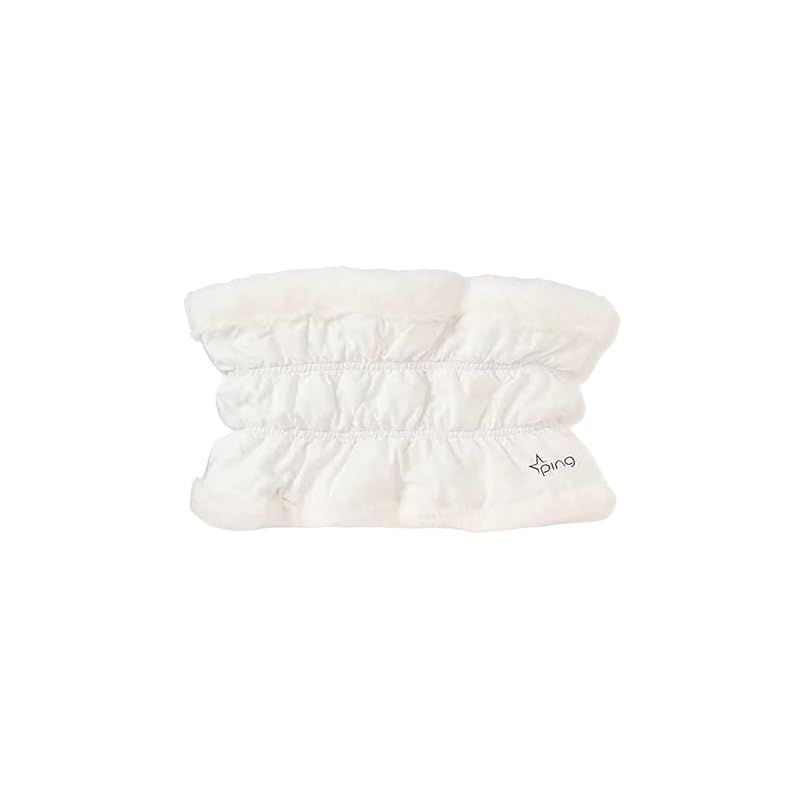 彡 ピン アパレル レディース ネックウォーマー 内側 フリース素材 ゴルフ 防寒 622-4283006 030_ホワイト FR 1