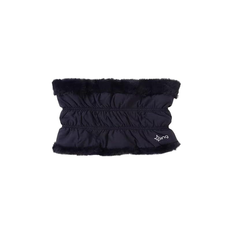 彡 ピン アパレル レディース ネックウォーマー 内側 フリース素材 ゴルフ 防寒 622 4283006 120_ネイビー FR 1