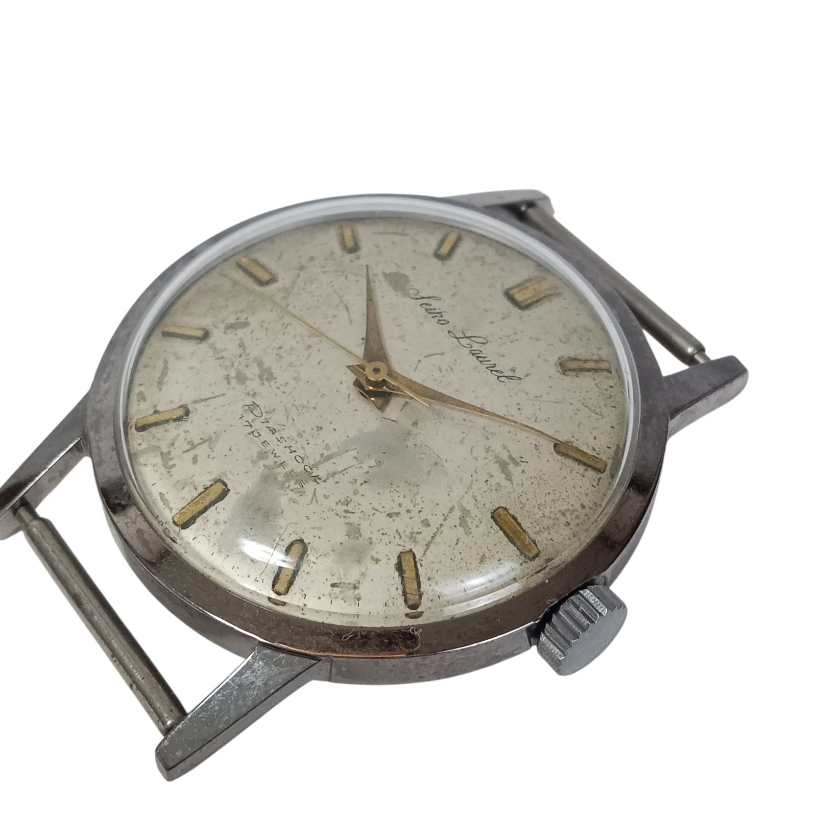 稼働 1129 4 SEIKO Laurel セイコー ローレル 14351 メンズ腕時計 手巻き フェイスのみ ゴールド色