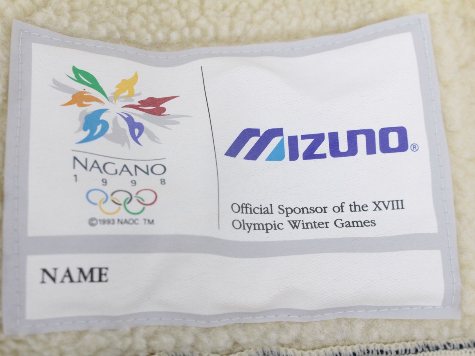 行董】長野オリンピック 日本代表ボアジャケット ミズノ/mizuno製 1998