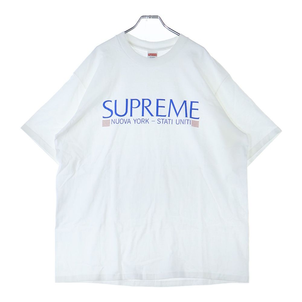 SUPREME (シュプリーム) 20AW Nuova York Tee ヌオバ ヨーク クルーネック半袖Tシャツ カットソー ホワイト