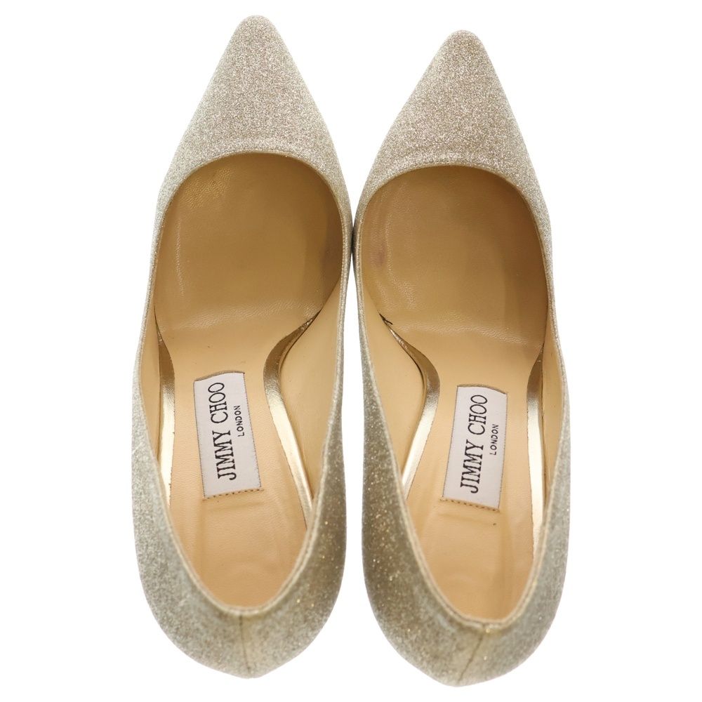 JIMMY CHOO (ジミーチュウ) シャンパンコースグリッター ヒール