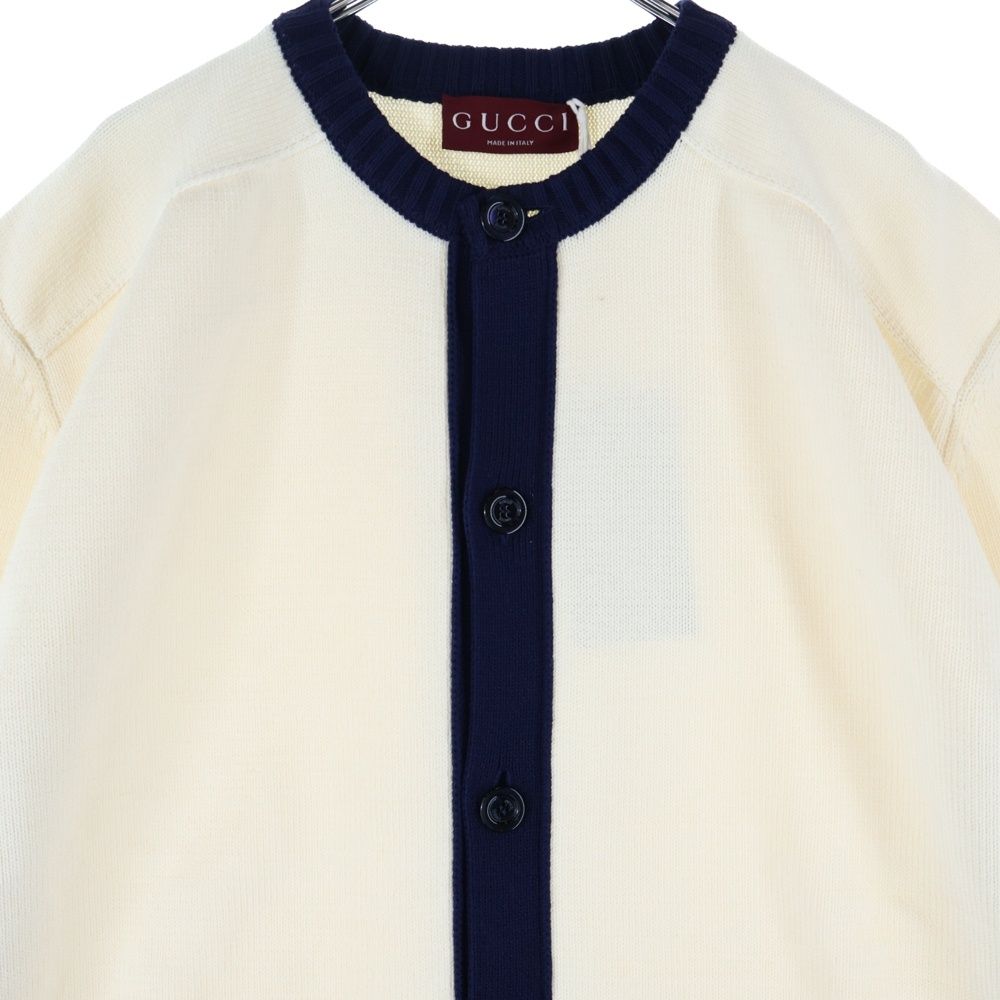 GUCCI (グッチ) Intarsia Knit Cardigan インターシャ クルーネック