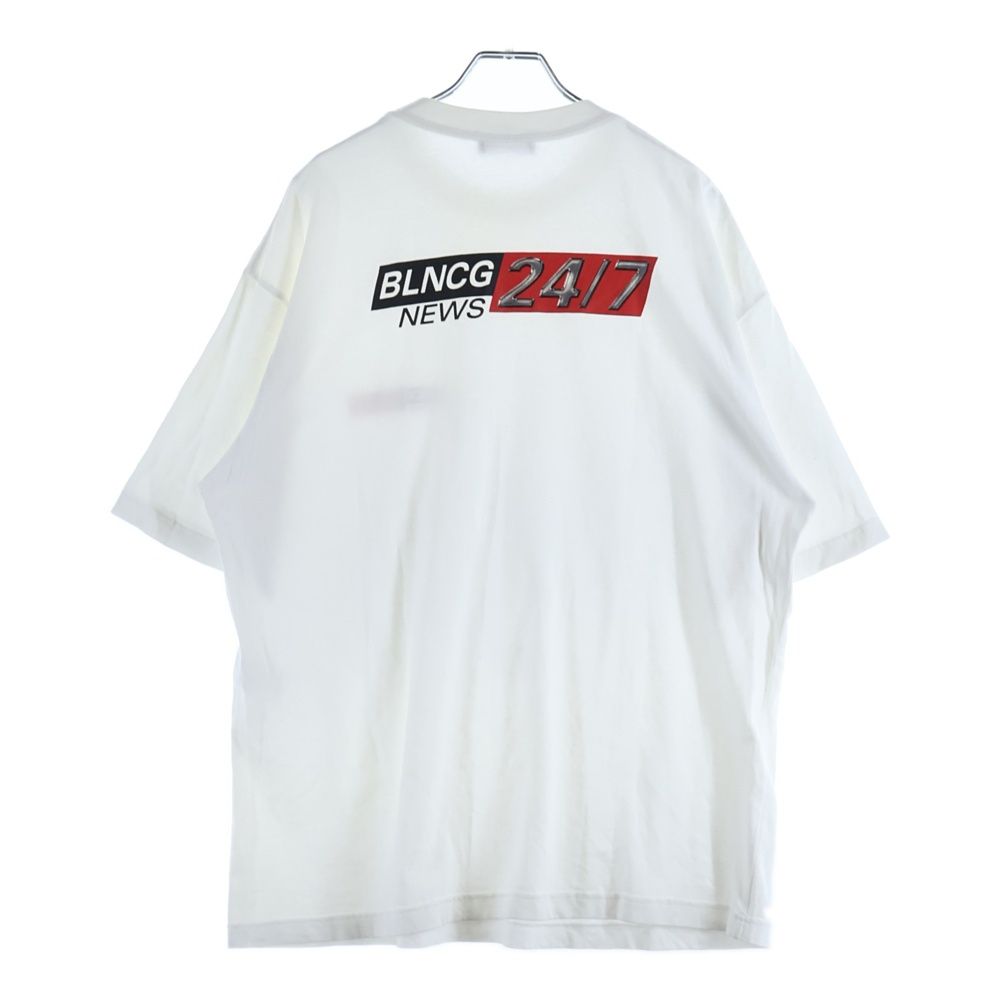 BALENCIAGA (バレンシアガ) 20AW News Logo Short Sleeve T-Shirt