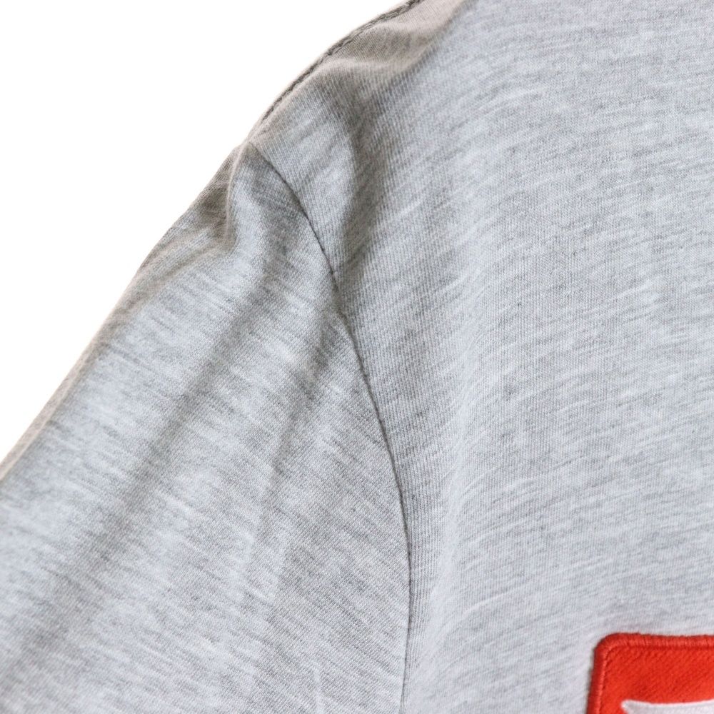 DIESEL (ディーゼル) フロントロゴ刺繍 長袖シャツ カットソー グレー