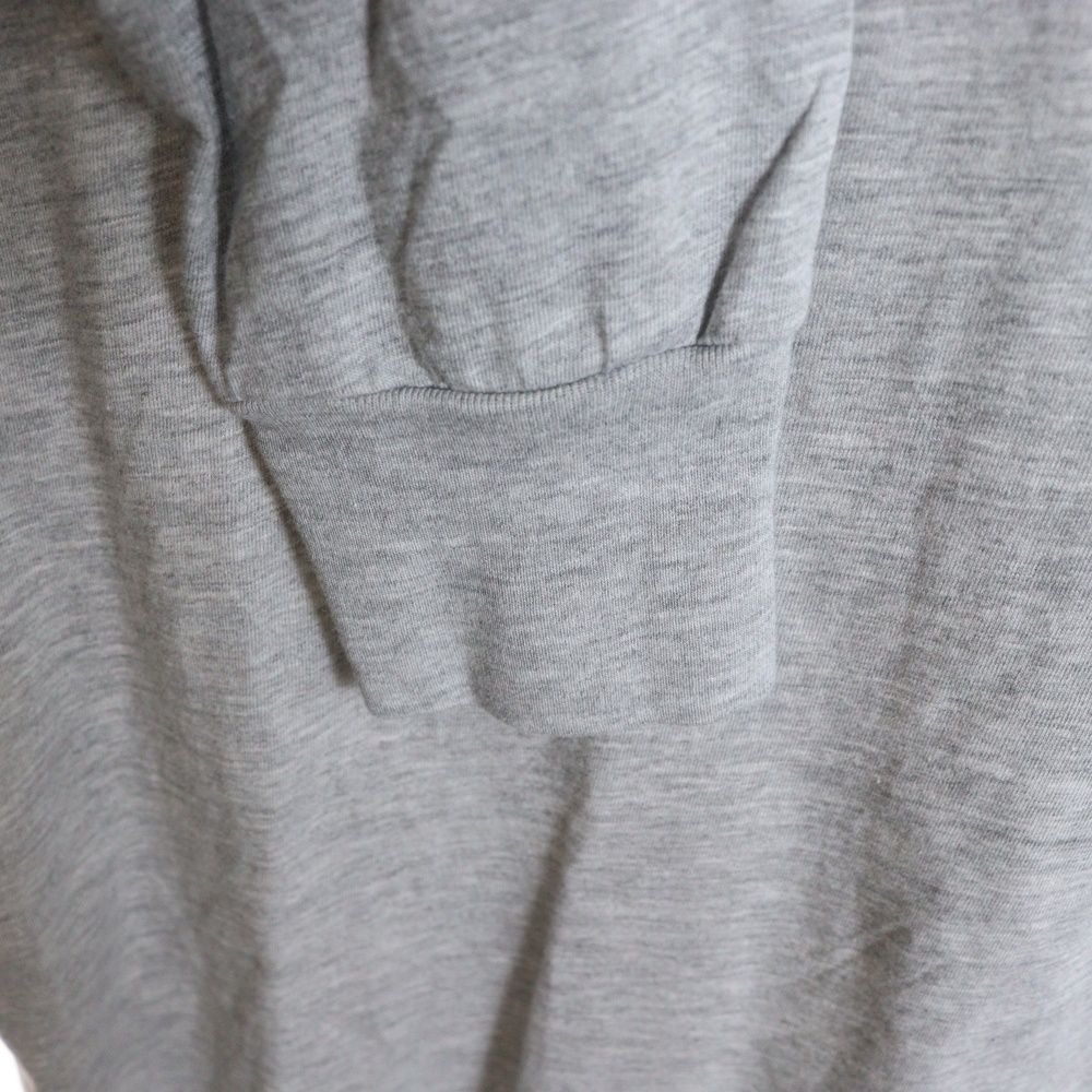 DIESEL (ディーゼル) フロントロゴ刺繍 長袖シャツ カットソー グレー