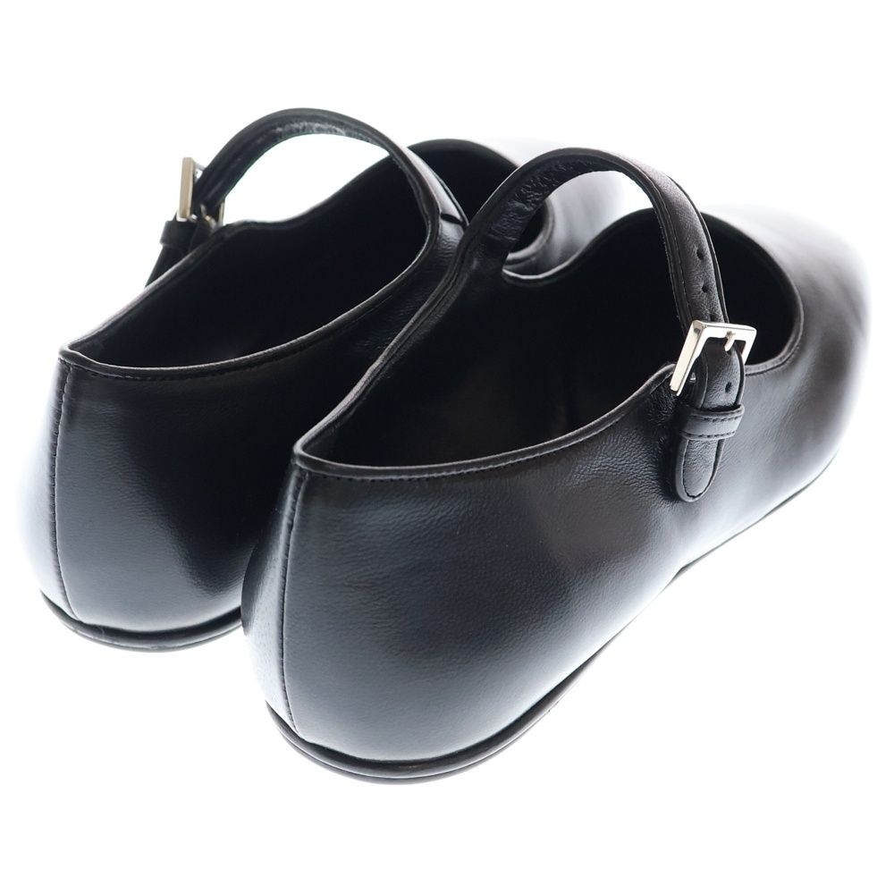 THE ROW ストラップ付きブラックバレエシューズ THE ROW (ザロウ) Strap Ballet Shoes ストラップバレエシューズ