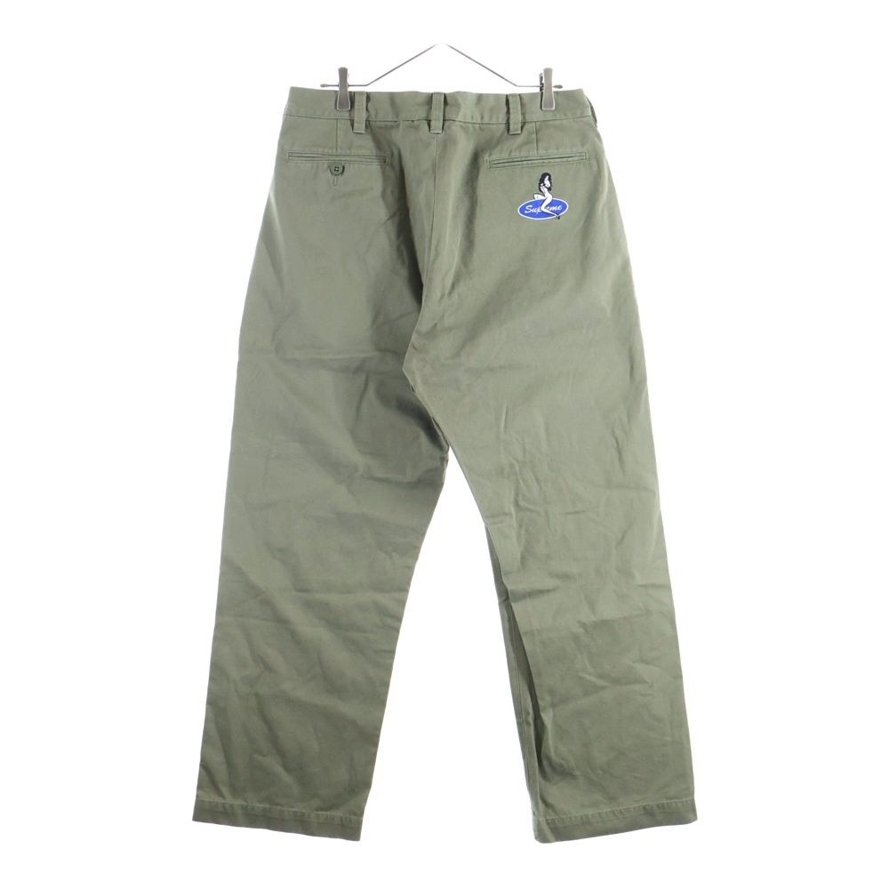 SUPREME (シュプリーム) 23AW Chino Pant ピンナップガール刺繍 チノ