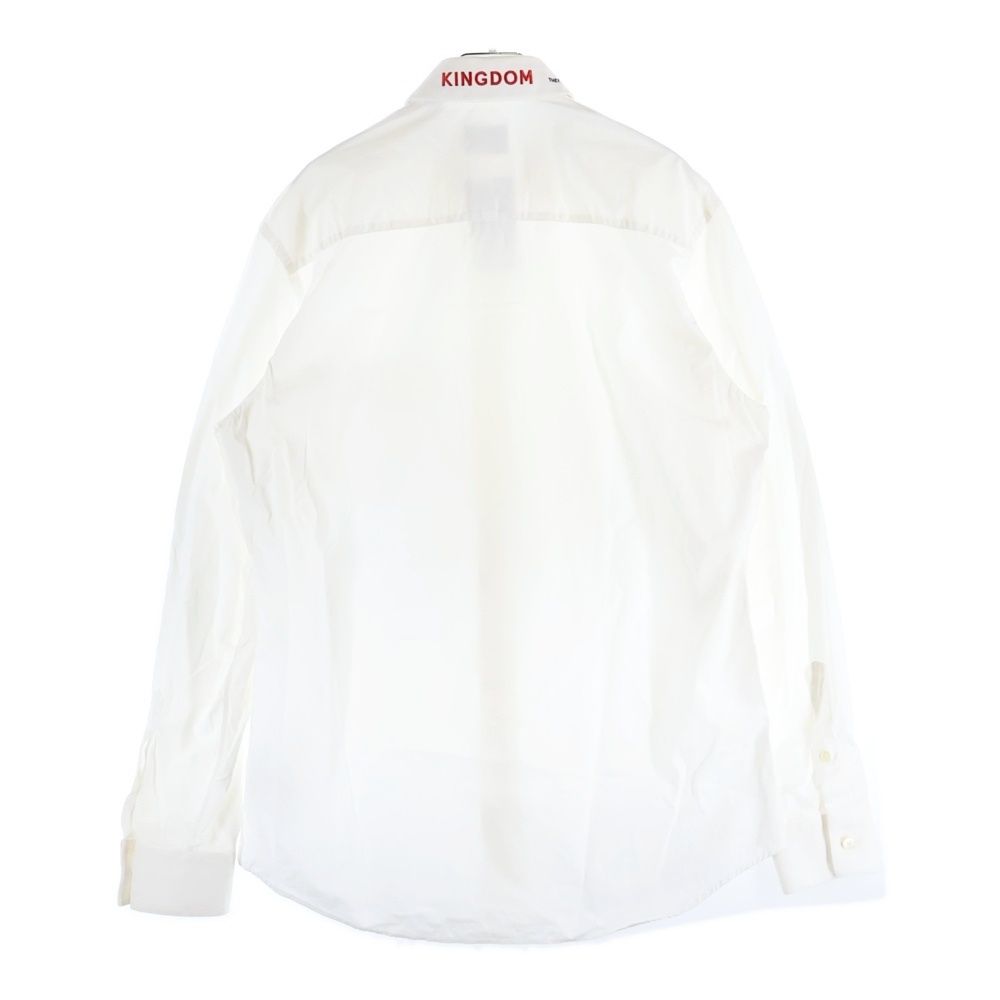 BURBERRY (バーバリー) Kingdom Shirt ロゴ刺繍 長袖シャツ ホワイト