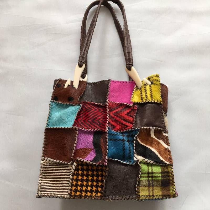 極美品 JAMIN PUECH（ジャマンピュエッシュ）パッチワーク バッグ