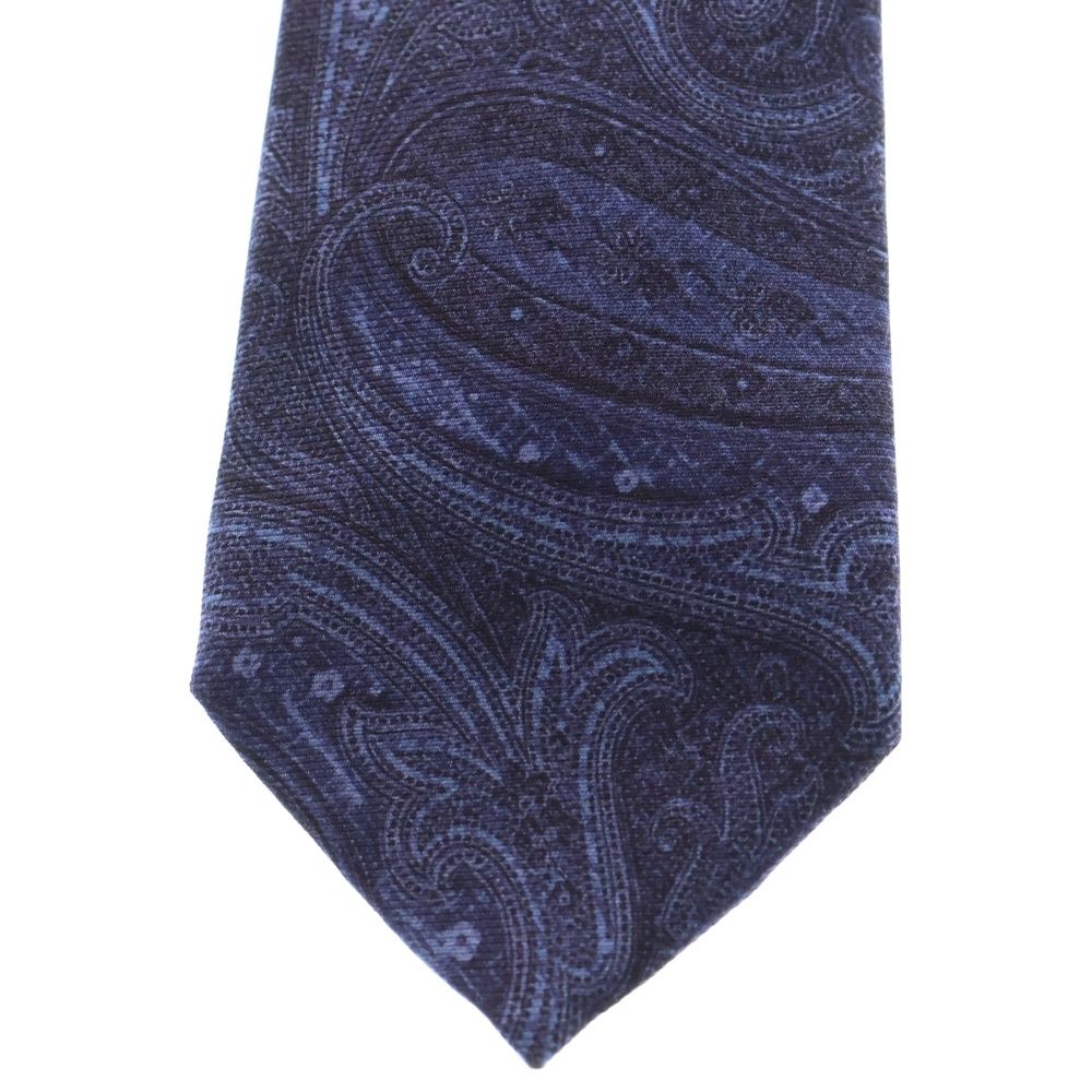 ETRO (エトロ) ペイズリー柄 シルク ネクタイ ブルー - メルカリ