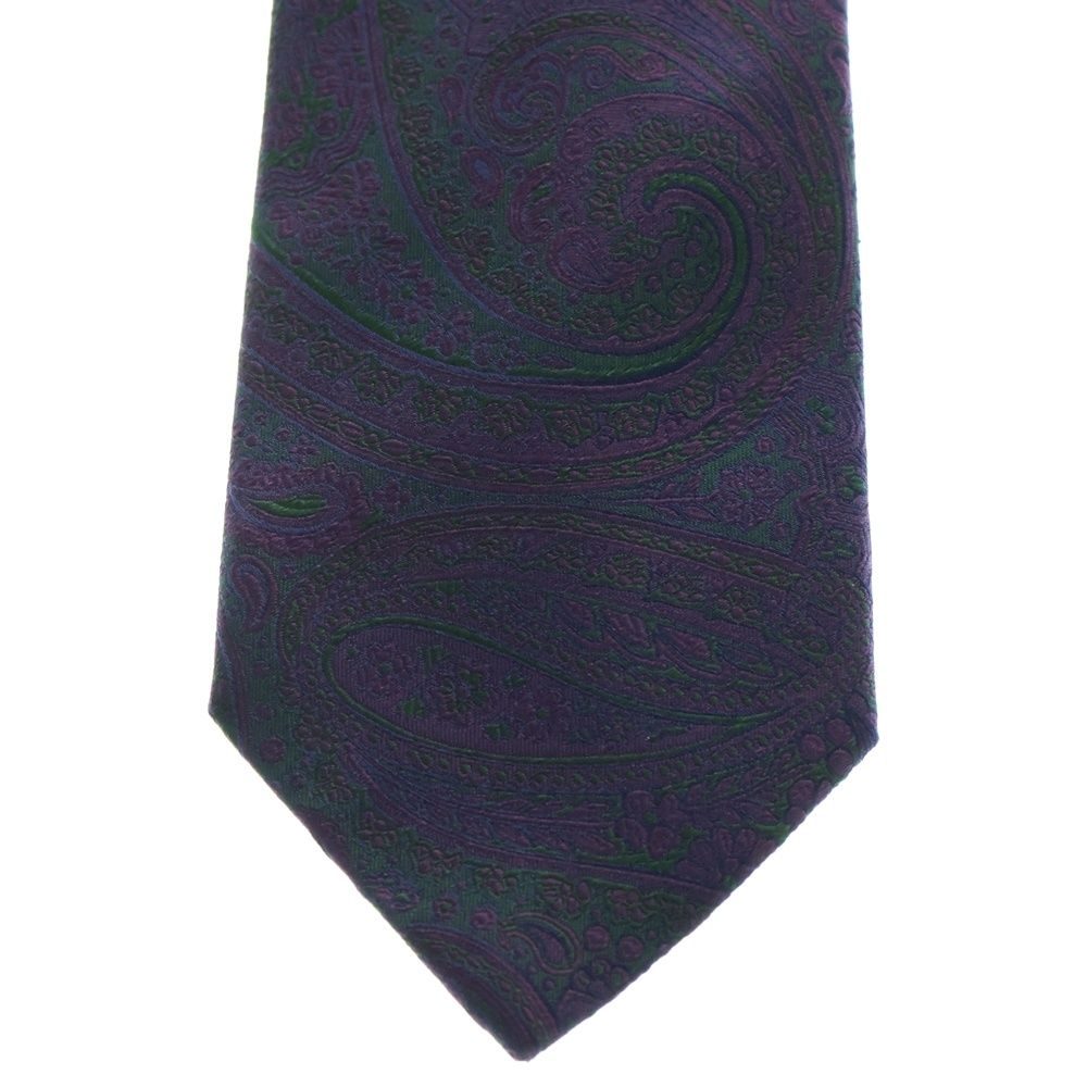 ETRO (エトロ) ペイズリー柄 シルク ネクタイ パープル - メルカリ