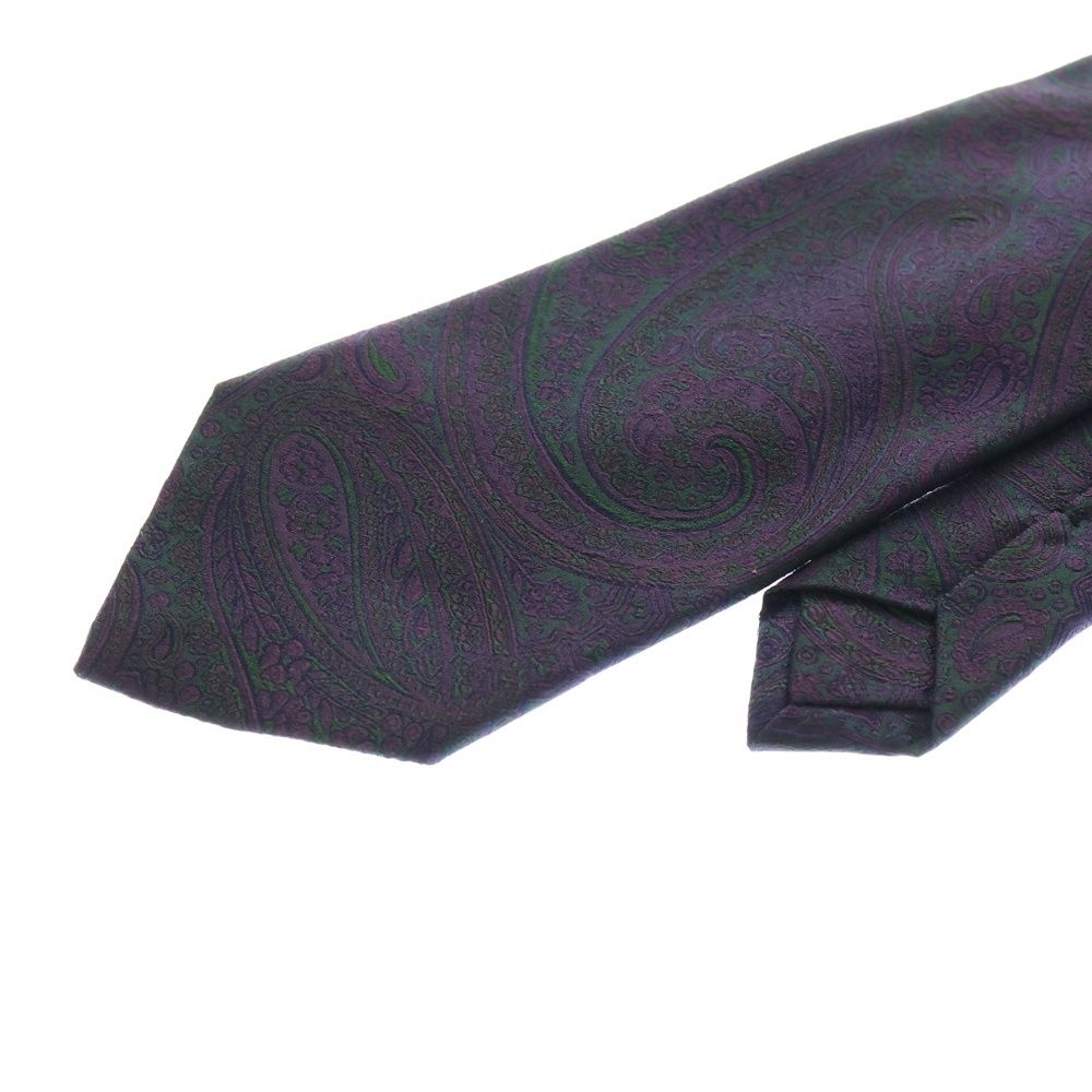 ETRO (エトロ) ペイズリー柄 シルク ネクタイ パープル - メルカリ
