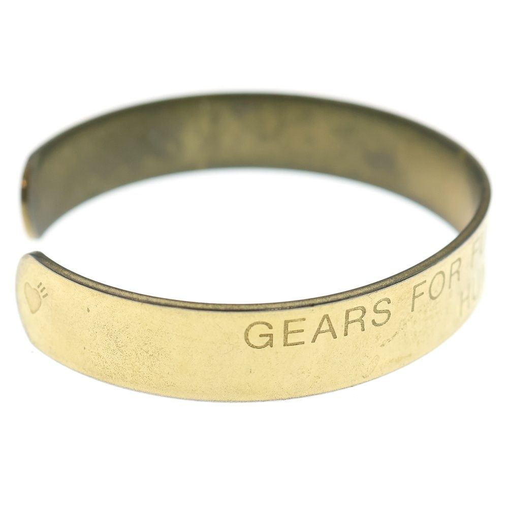 HUMAN MADE (ヒューマンメイド) BANGLE ロゴデザイン刻印 バングル