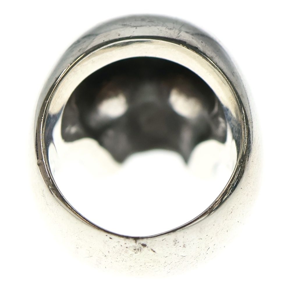 AQUA SILVER アクアシルバー SKULL RING プレーン スカル リング シルバー
