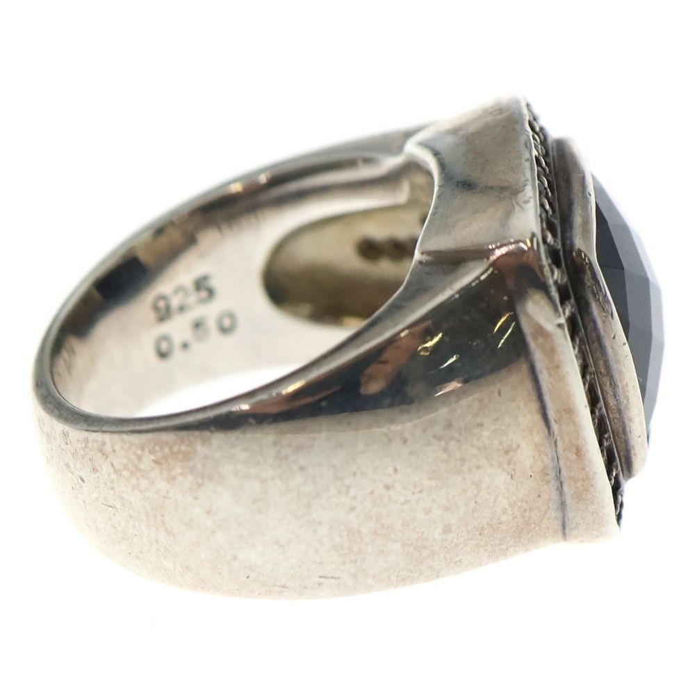  Justin Davis ジャスティンデイヴィス M TS ダイヤモンドトップ リング シルバー ブラック SRJ 152 リング 指輪 アクセサリー