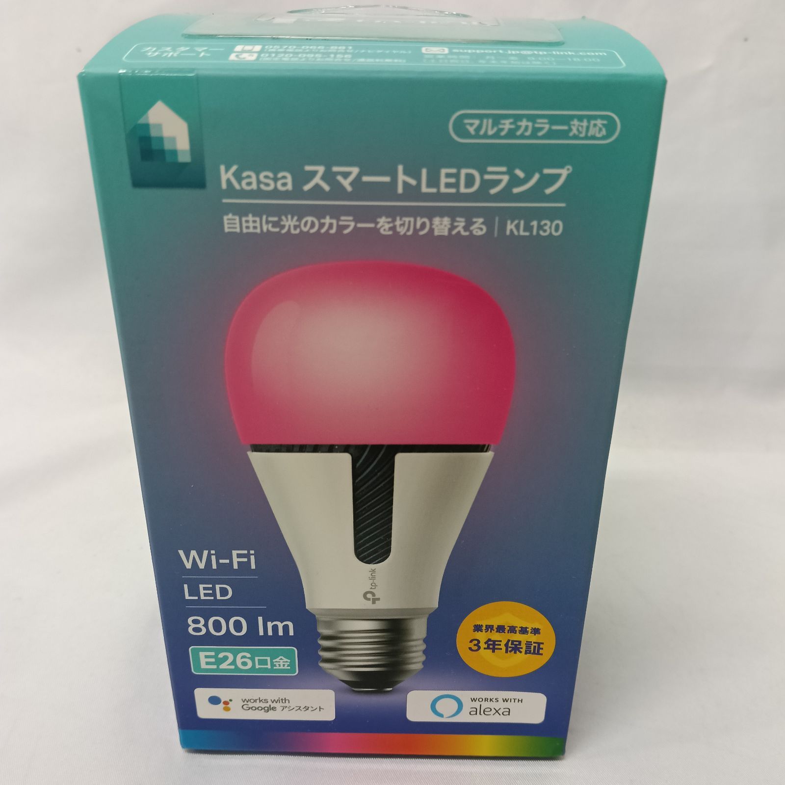 新品・未使用 TP-Link Kasa スマートLEDランプ KL130 E26口金 マルチ