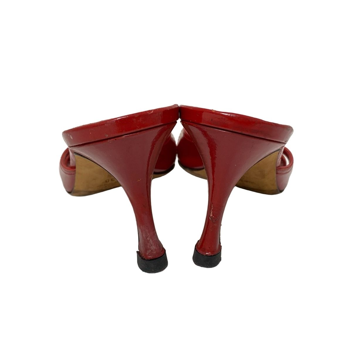 MANOLO BLAHNIK(マノロブラニク) ミュール 38 レディース - レッド