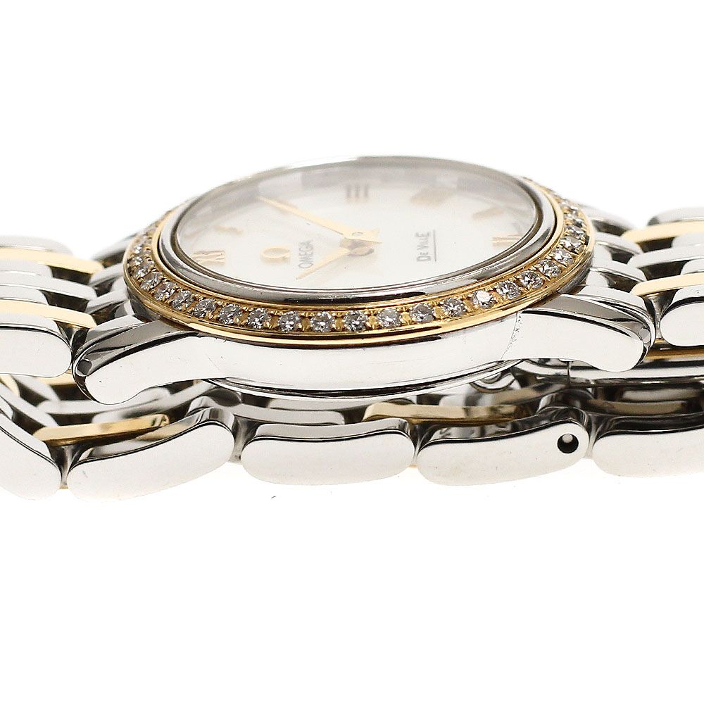  オメガ OMEGA 4375 71 デビル プレステージ ダイヤベゼル クォーツ レディース_919452 腕時計(クォーツ) 腕時計(アナログ)