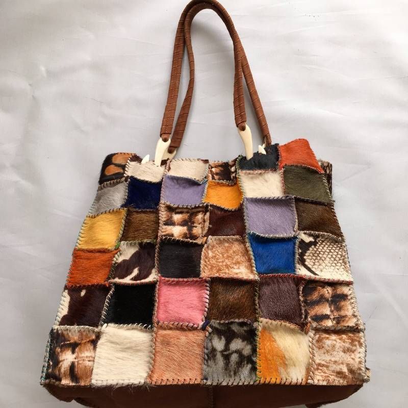 極美品 JAMIN PUECH（ジャマンピュエッシュ）パッチワーク バッグ