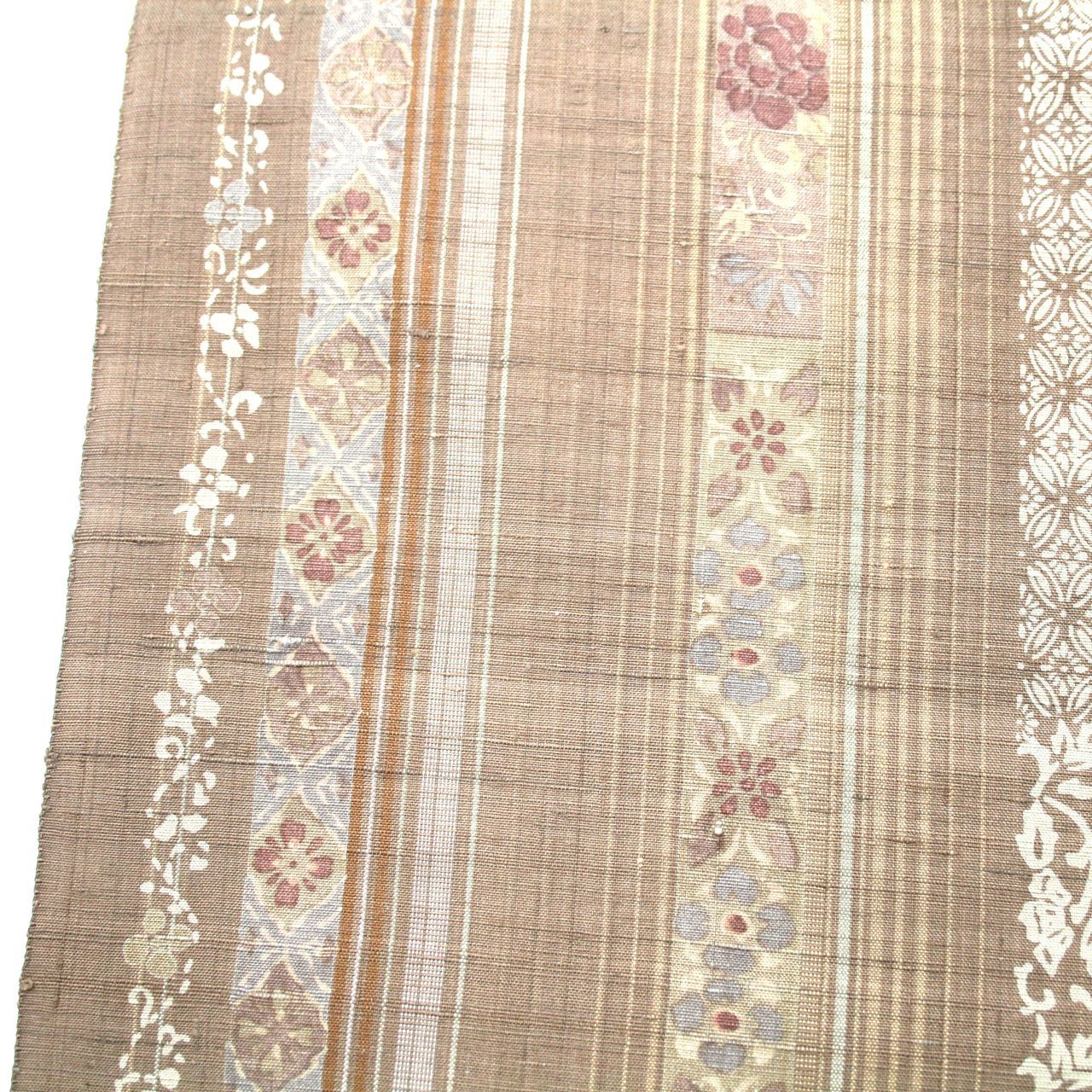 七代目 吉澤与一 伝統工芸作家 紬 正絹 反物 着尺 未仕立て品 絹100％