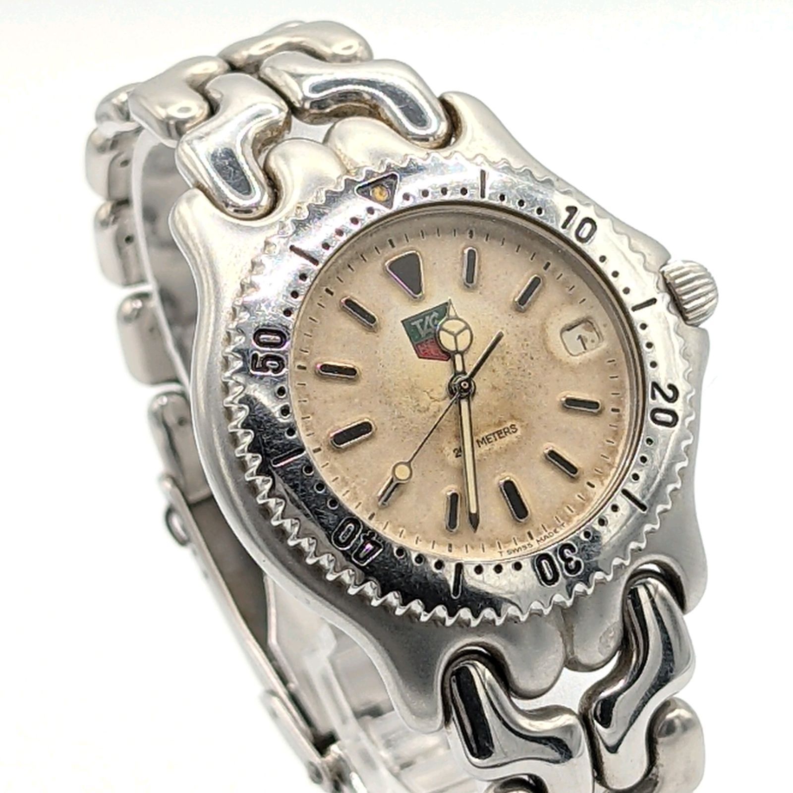 TAG HEUER S99.006M S/EL Watch quartz Ladies Silver Combi Y2K 00S